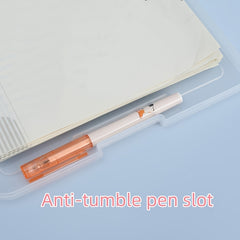 2pcs A4 Storage Box Clip Stationery Paper Storage Device