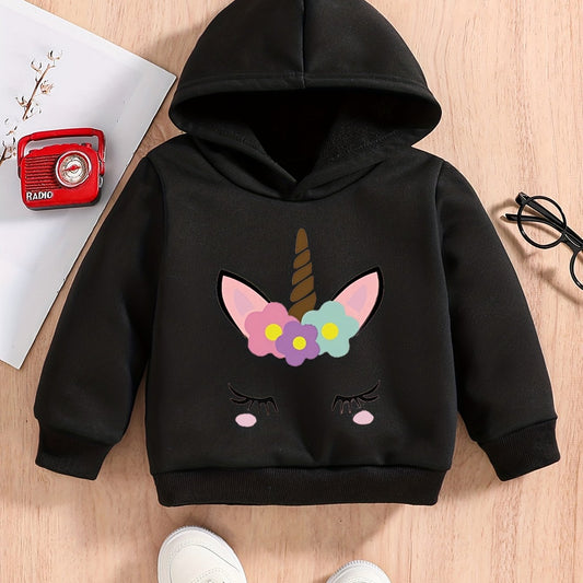 Baby Unicorn Cartoon Graphic Sweatshirt Kids Spring And Autumn Hoodie