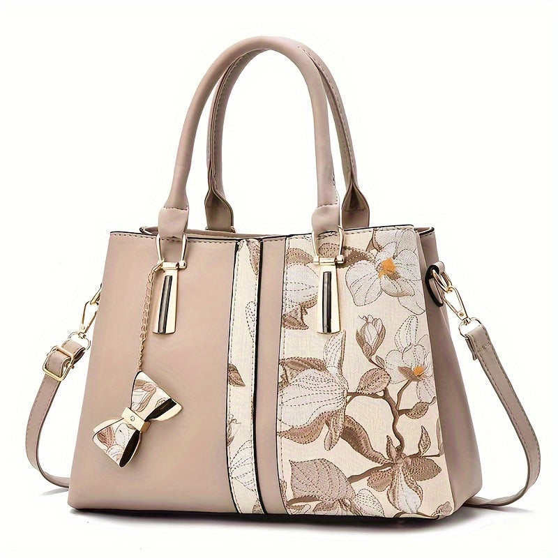 Floral Pattern Crossbody Handbag Large Capacity