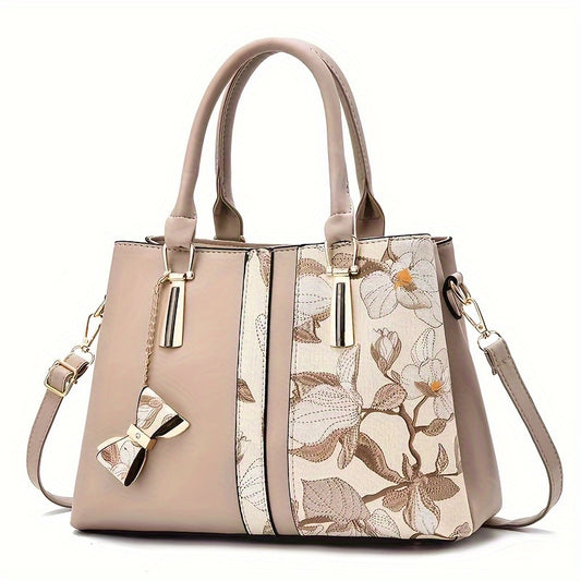 Floral Pattern Crossbody Handbag Large Capacity