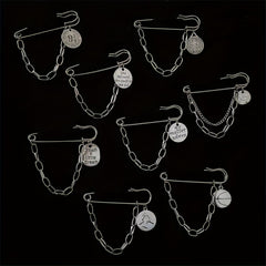 Minimalist Tassel Chain Brooch Pin Clothes Accessories
