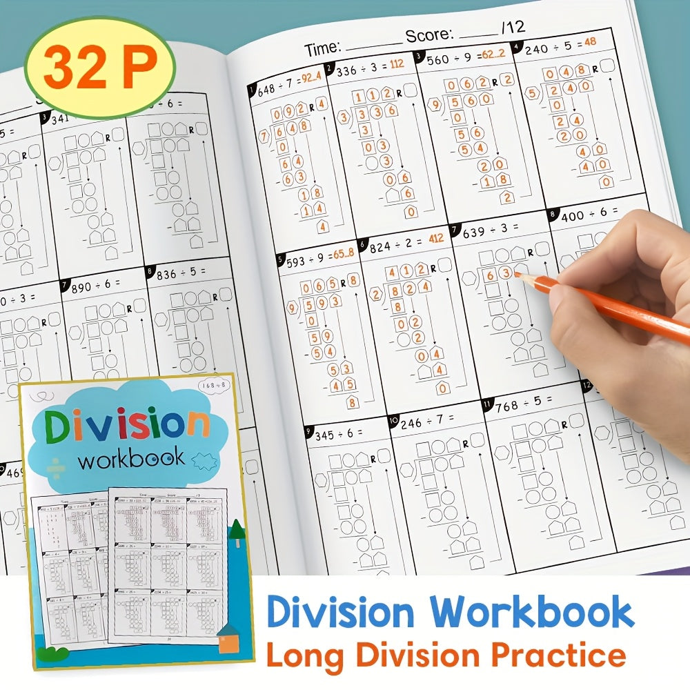 Multiplication & Division Workbook for Grades 3-5