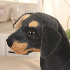 Realistic Rottweiler Plush Toy for Kids Collectible Gift