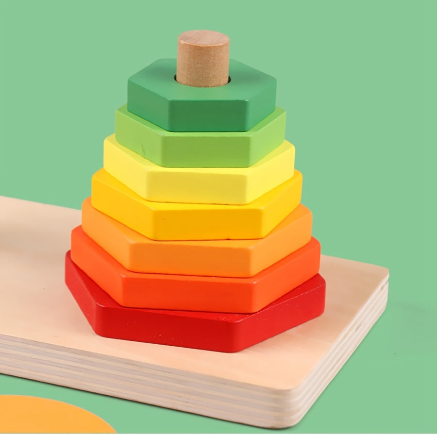 Geometric Shape Set Building Blocks for Children's Early Education
