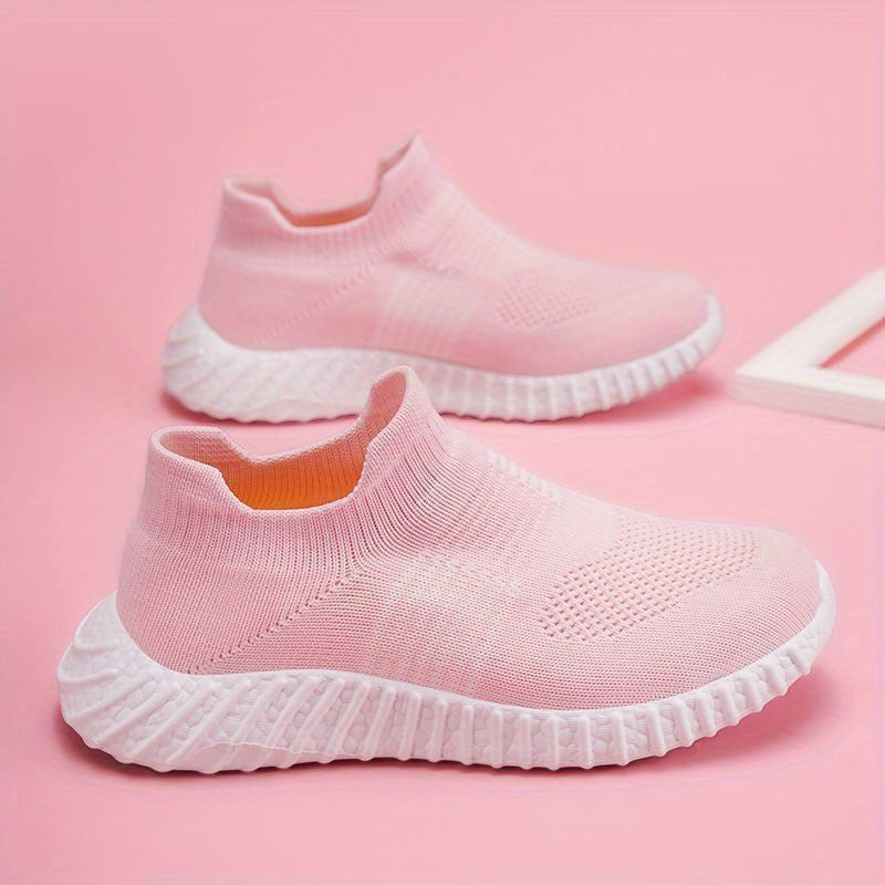 Boys' Striped Non Slip Walking Shoes Lightweight Soft Sole Socks for Outdoor
