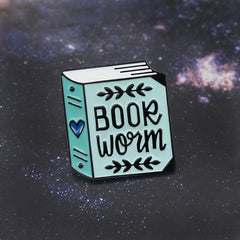 Bookworm Zinc Alloy Brooch For Birthday Gift