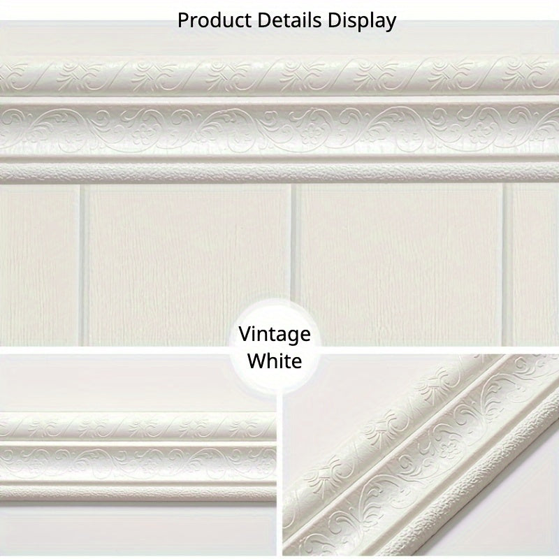Foam Molding Trim 3D Wall Lines Wallpaper Border Home Office Hotel DIY