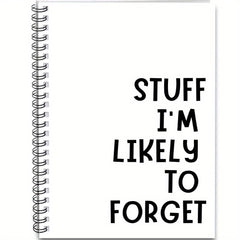 1pc Stuff I'm Likely to Forget Spiral Notebook Journal 100 Pages