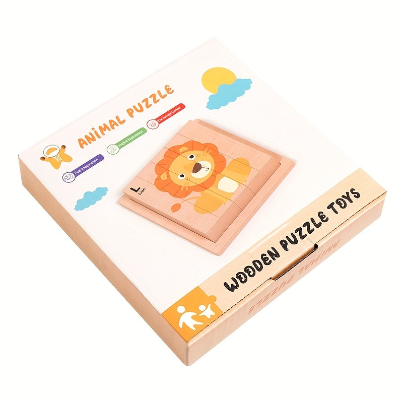 Wooden Block Building Set for Kids - Educational and Imaginative Toy