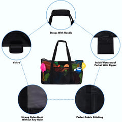 Lightweight Mesh Beach Tote Bag for Kids Families and Adults