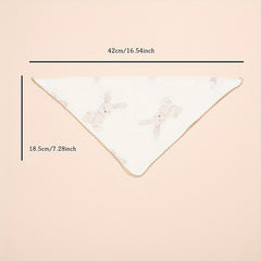 Soft Feeding Bib Lace Bear Print for Babies