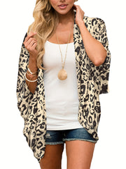  Boho Cover Up Paisley Print Cardigan