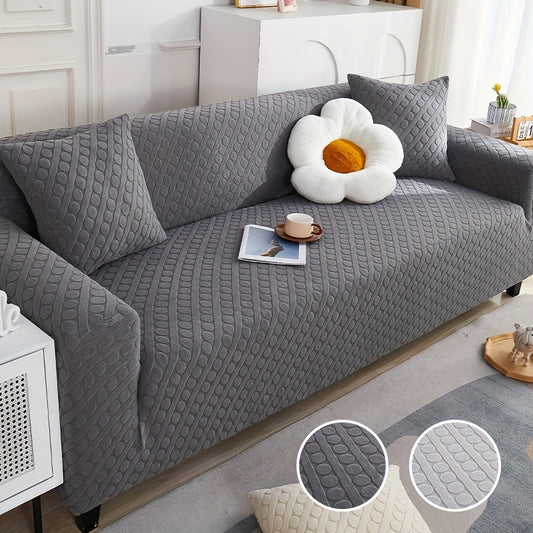 Jacquard Sofa Slipcover Anti dirty Anti slip Removable Elastic Sofa Cover