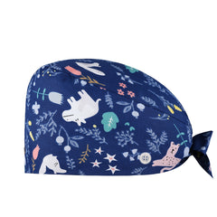 Cotton Nurse Cap with Sweatband - Adjustable Unisex Working Hat