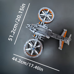 1204pcs Intergalactic Warship & Destroyer Model Set