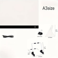 A4 LED Light Board for Diamond Painting Kits
