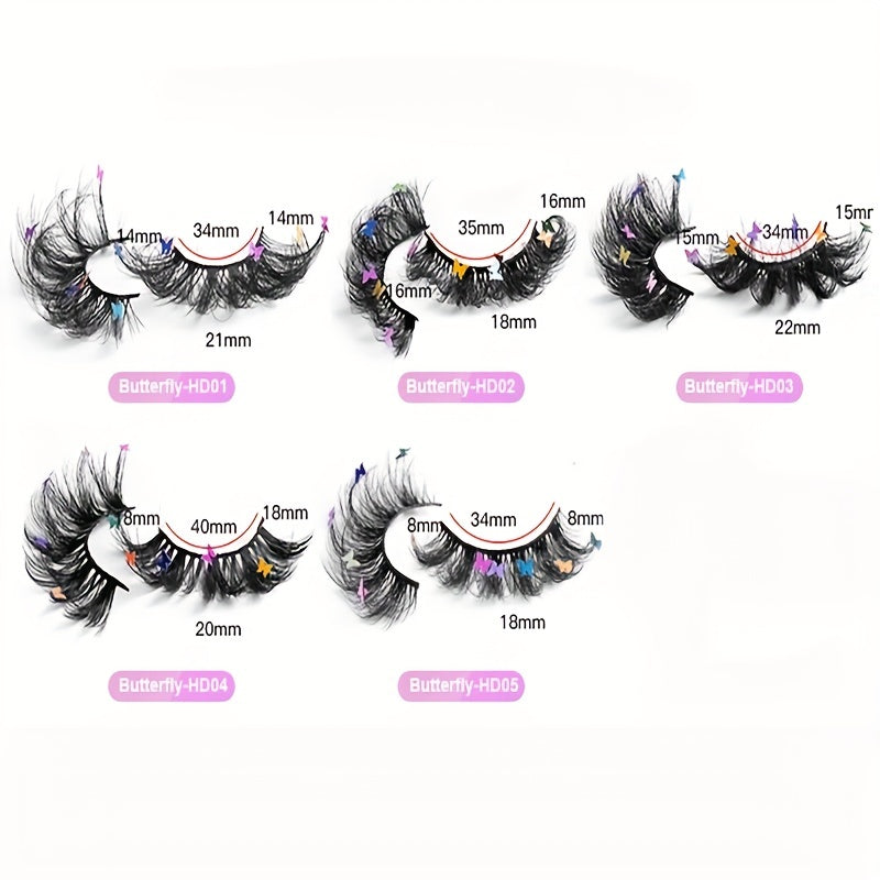 Fluffy Butterfly False Eyelashes Volume Messy and Curly Lashes