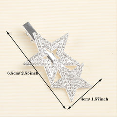 Star Rhinestone Hair Clip Women's Metal Barrette Hair Accessories