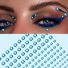 169pcs Eye Makeup Stickers Rhinestone Pearls Flash Face Jewelry