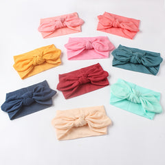 Baby Girls Nylon Rabbit Ear Headbands for Newborn
