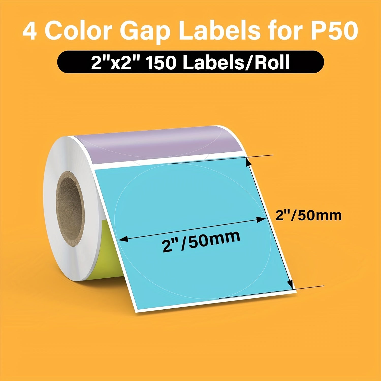 Marklife 150pcs 5.08cm Label Stickers For Jars, 4 Colors