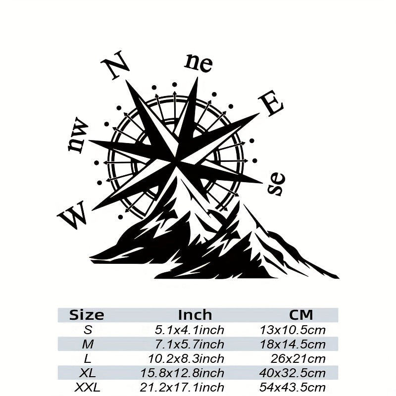 Adventure Sports Compass Car Sticker Vinyl Decal Waterproof