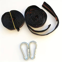 Heavy-Duty Canvas Hammock Straps for Outdoor Hanging