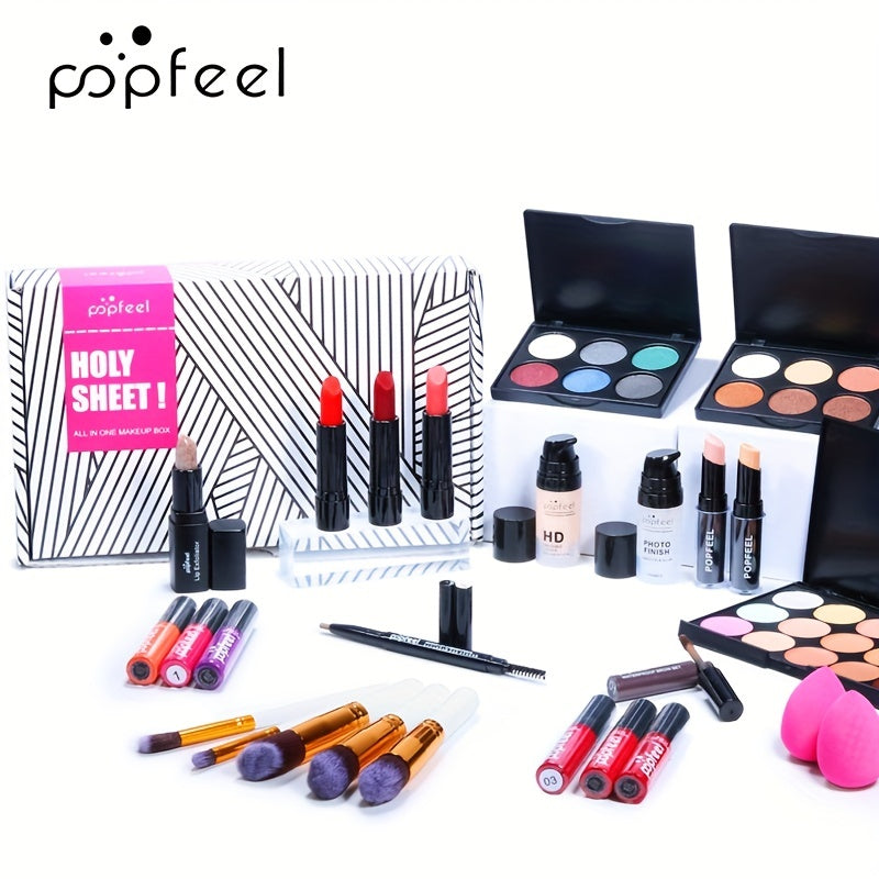Complete Makeup Set Palette Lipstick Concealer Blush Mascara