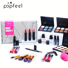 Complete Makeup Set Palette Lipstick Concealer Blush Mascara