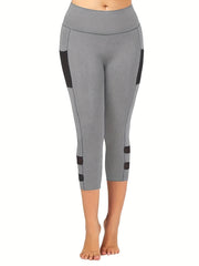 Cut Out Capris Leggings Summer Casual Crop Leggings