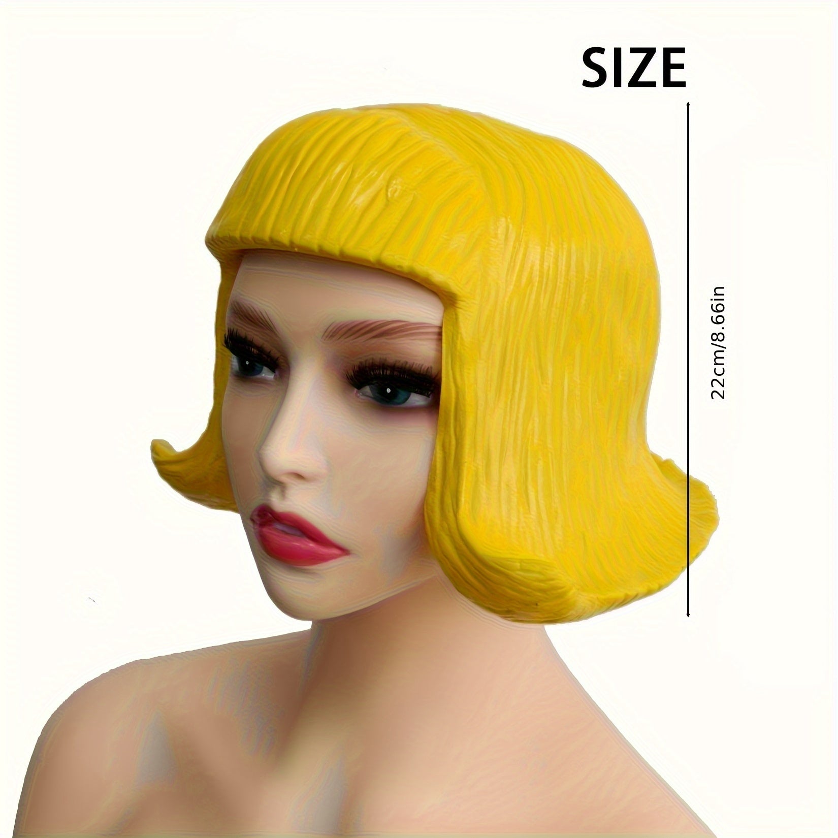 Blonde Short Bob Wig Synthetic Hair Natural Layers Full Coverage Party Costume