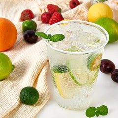 50 Pcs 3 Oz Transparent Plastic Cups for Hot and Cold Drinks - Eco-Friendly