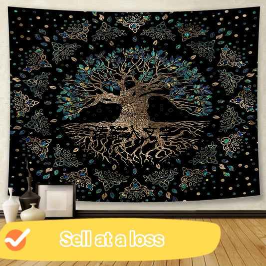 Bohemian Tree Of Life Tapestry Wall Hanging Cloth