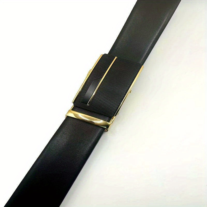 Double Sided Cowhide Classic Automatic Belt Leather Belt