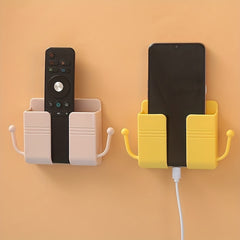 Wall Storage Box Phone Holder Remote Control Organizer Wall Mount