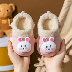 Kids Warm Bunny Slippers Home Shoes for Winter