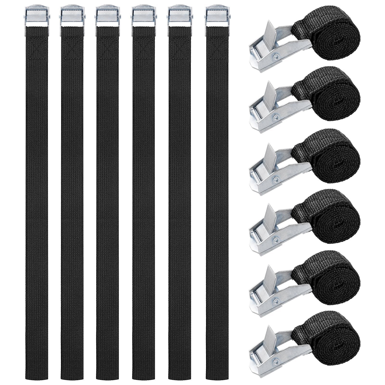 12pcs Adjustable Lashing Straps Stainless Fastening Straps for Bicycle