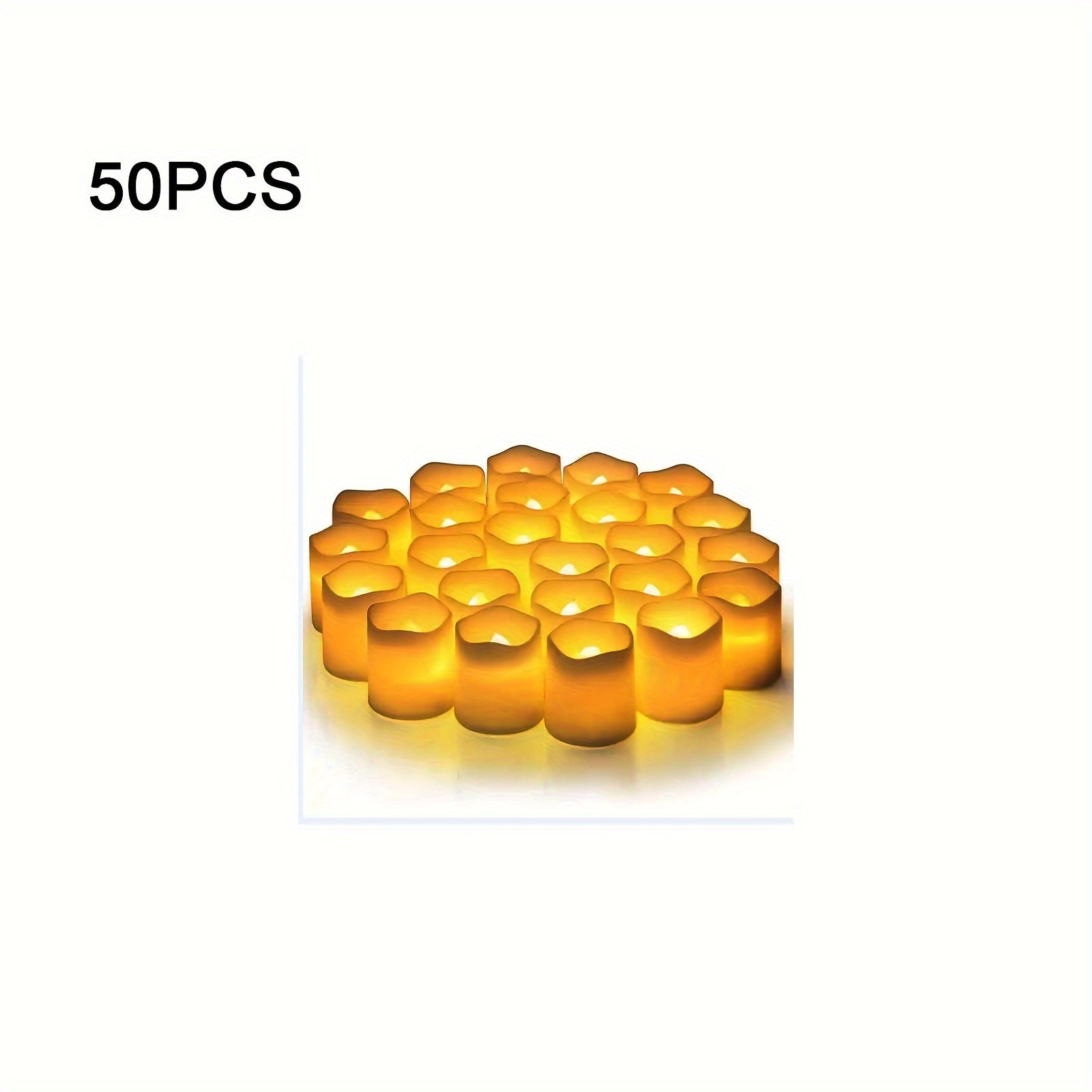50pcs Classic Led Tea Candle Light Holiday Home Decoration