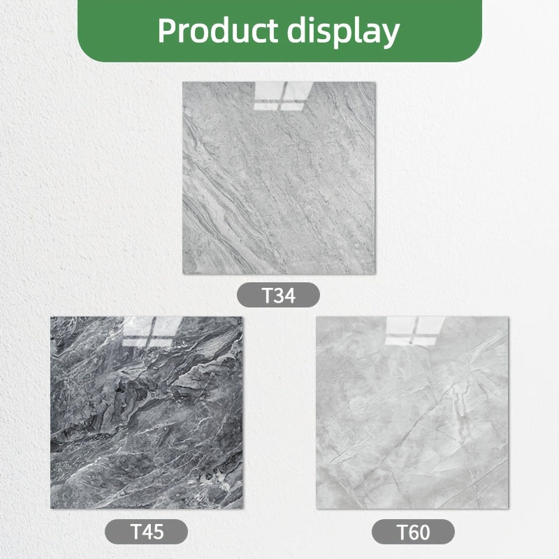 20pcs PVC Marble Floor Stickers Self Adhesive Waterproof Bathroom