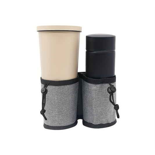2PCS Luggage Cup Storage Bag, Travel Cup Holders Water Bottle Organizer