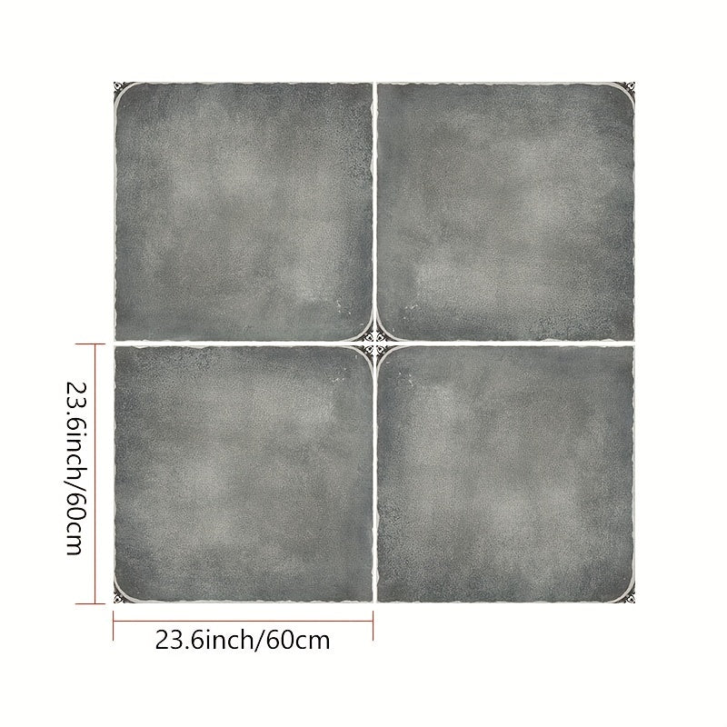 Waterproof Floor Stickers Non-slip Retro Tile Change Stickers