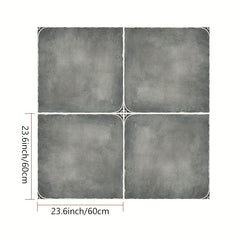 Waterproof Floor Stickers Non-slip Retro Tile Change Stickers