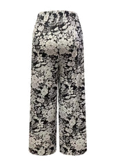  Boho Pants Women's Plus Allover Floral Print Wide Leg Trousers