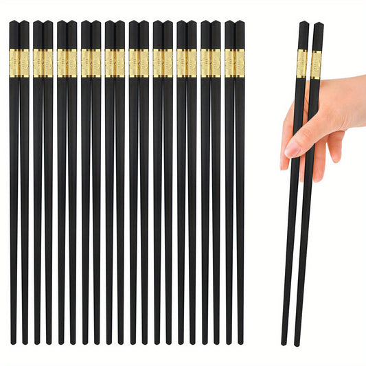 10 Pairs Non Slip Fiberglass Chopsticks Reusable Dishwasher Safe Easy To Clean