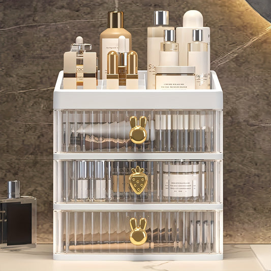 3 Layer Rabbit Style Storage Box Desktop Storage Shelf Multifunctional Organizer
