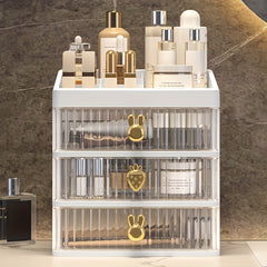 3 Layer Rabbit Style Storage Box Desktop Storage Shelf Multifunctional Organizer