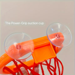 Children's Mini Basketball Hoop with Suction Cup - 3 Balls Set