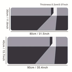 Geometric Shape Office Desk Pad Thick Edge Mouse Pad