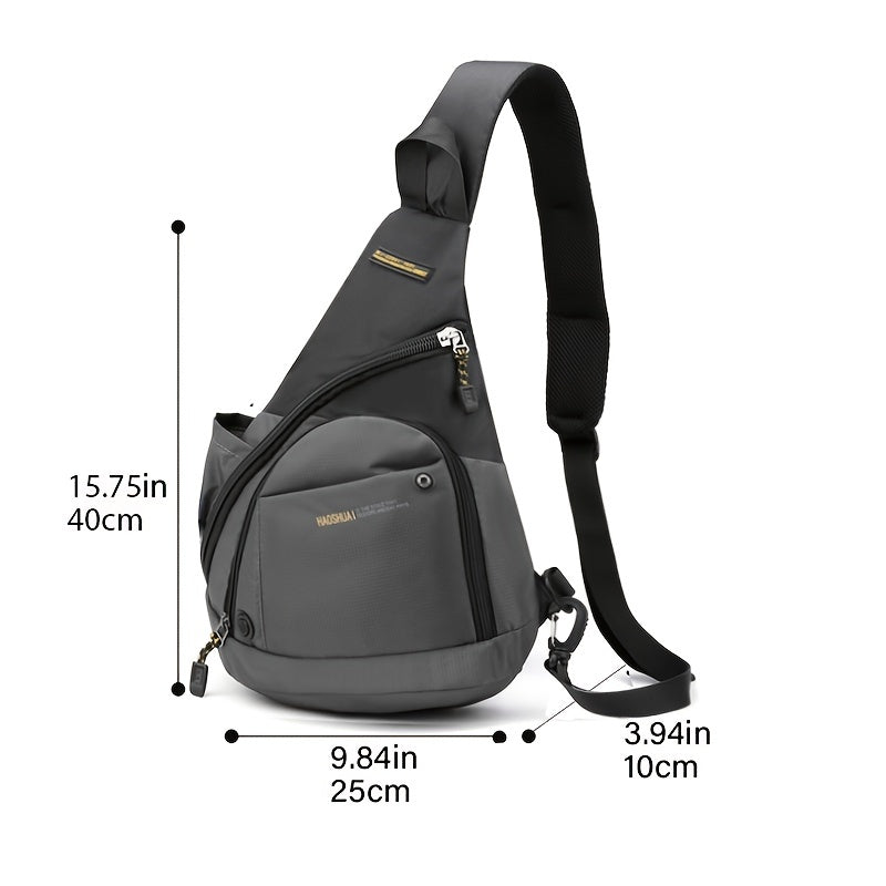 Men's Water Resistant Crossbody Bag for Outdoor Travel