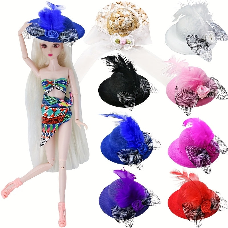 Chicken Hat Doll Princess Hair Accessory for 6 inch Dolls and Chickens
